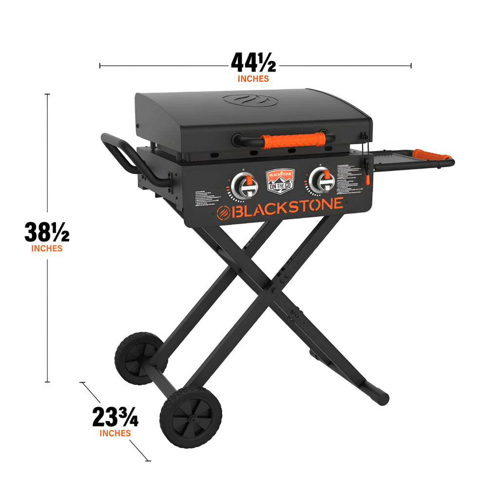 Blackstone 22" On The Go Flexfold 2-Burner Portable Propane Griddle with Foldable Legs