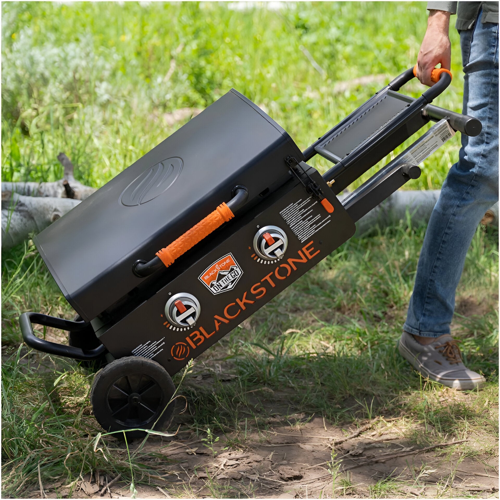 Blackstone 22" On The Go Flexfold 2-Burner Portable Propane Griddle with Foldable Legs