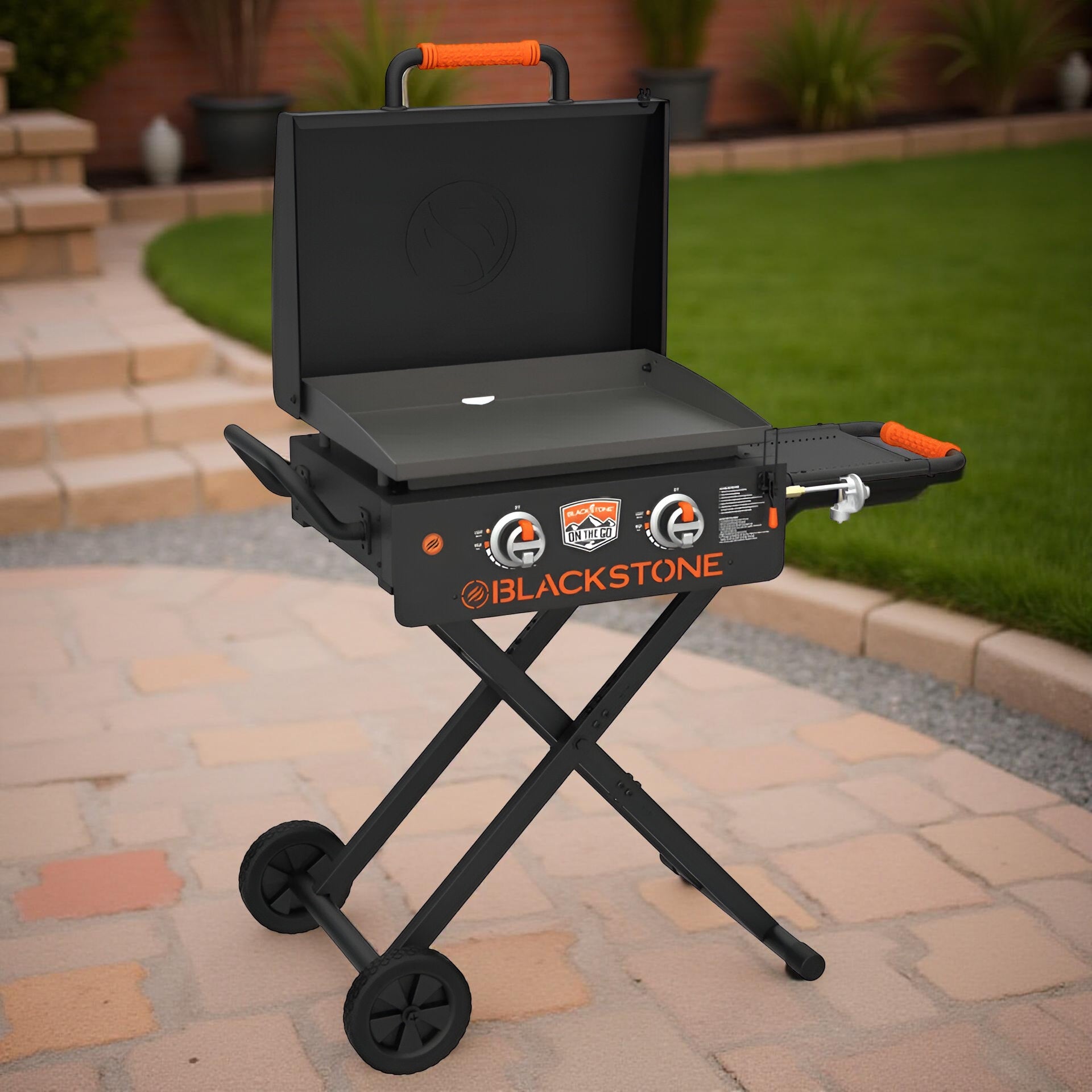Blackstone 22" On The Go Flexfold 2-Burner Portable Propane Griddle with Foldable Legs