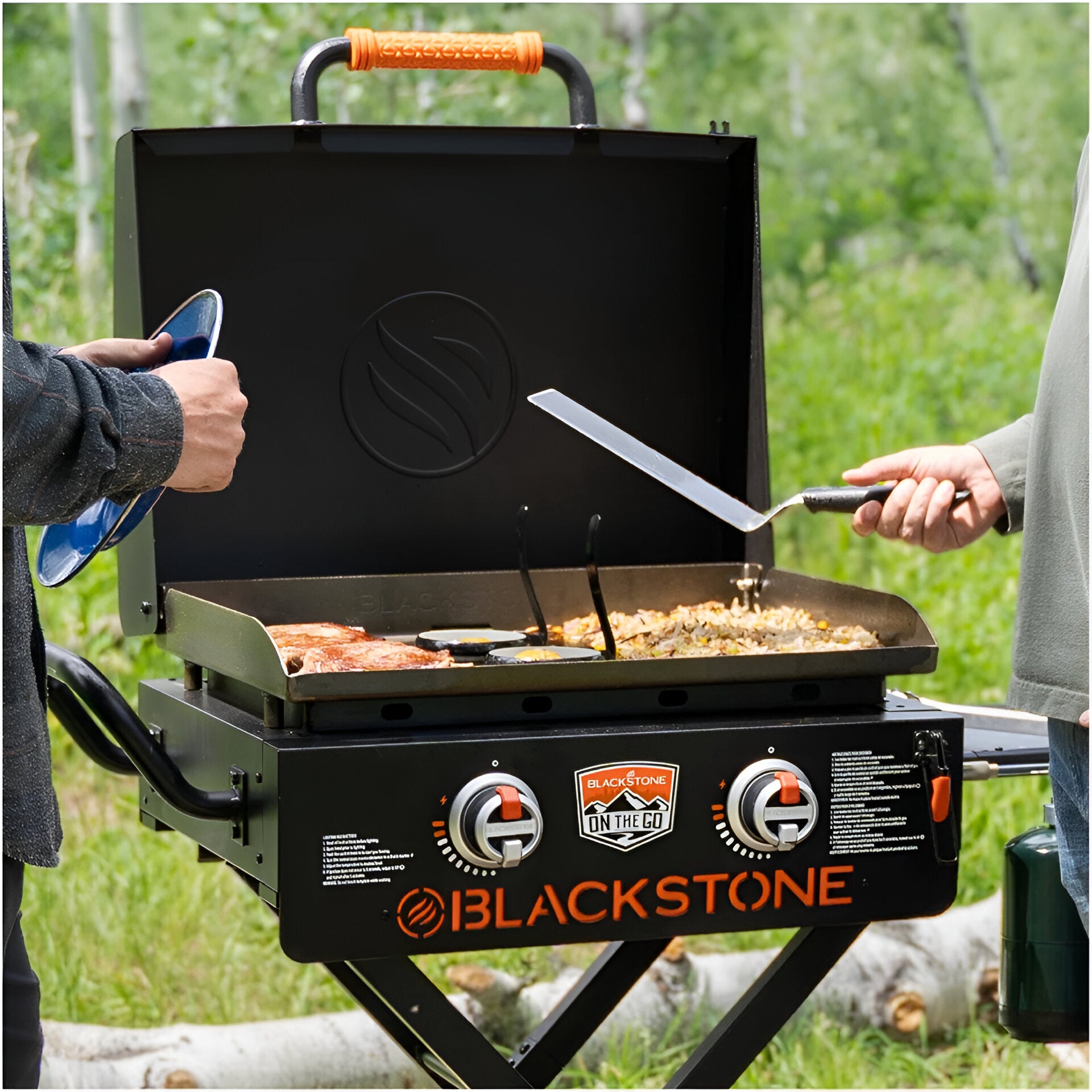 Blackstone 22" On The Go Flexfold 2-Burner Portable Propane Griddle with Foldable Legs