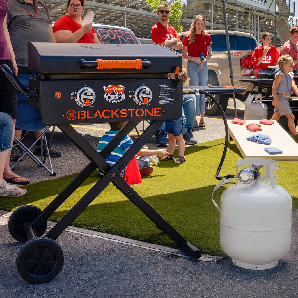 Blackstone 22" On The Go Flexfold 2-Burner Portable Propane Griddle with Foldable Legs