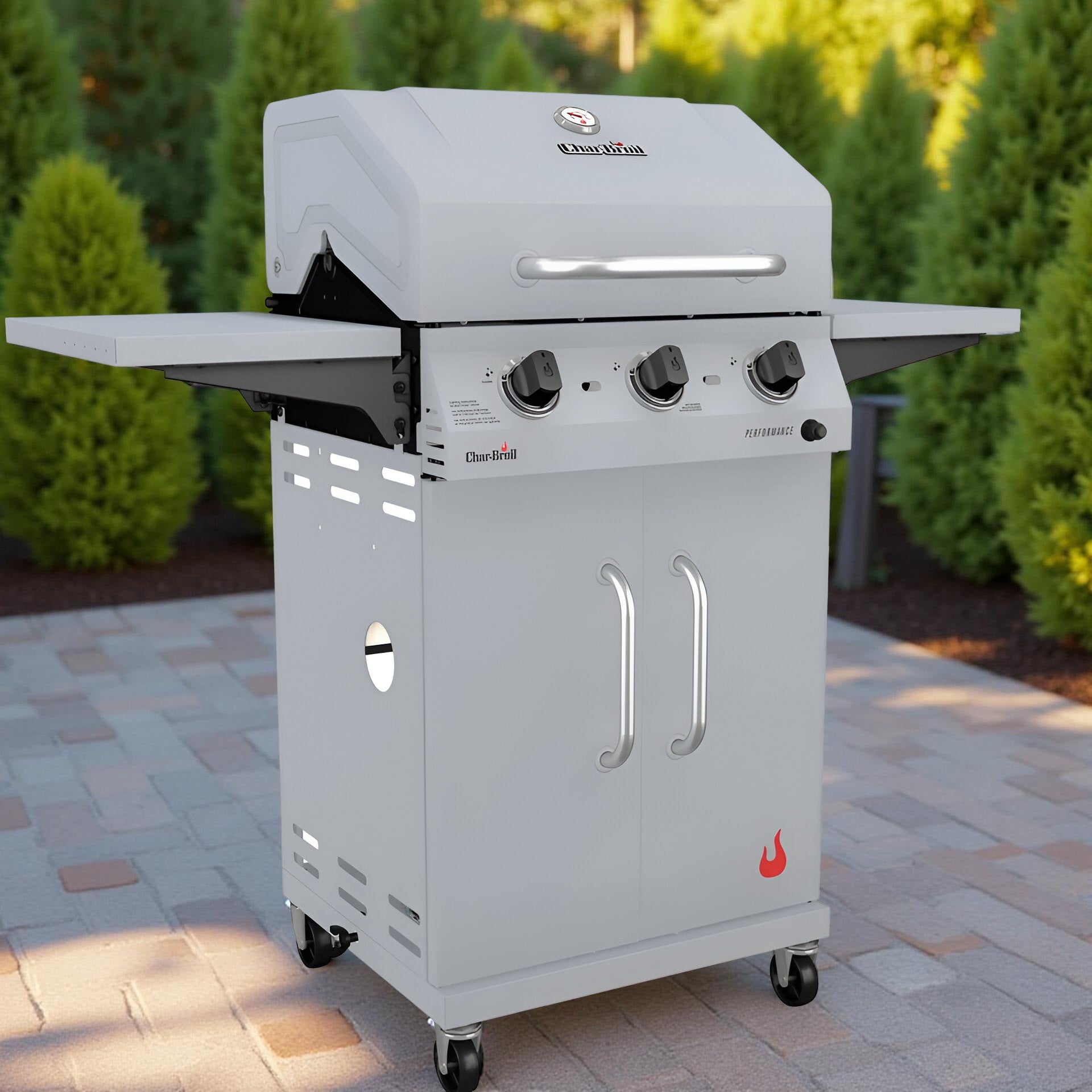Char-Broil Performance Series 3-Burner Propane Gas Grill with Cabinet Storage