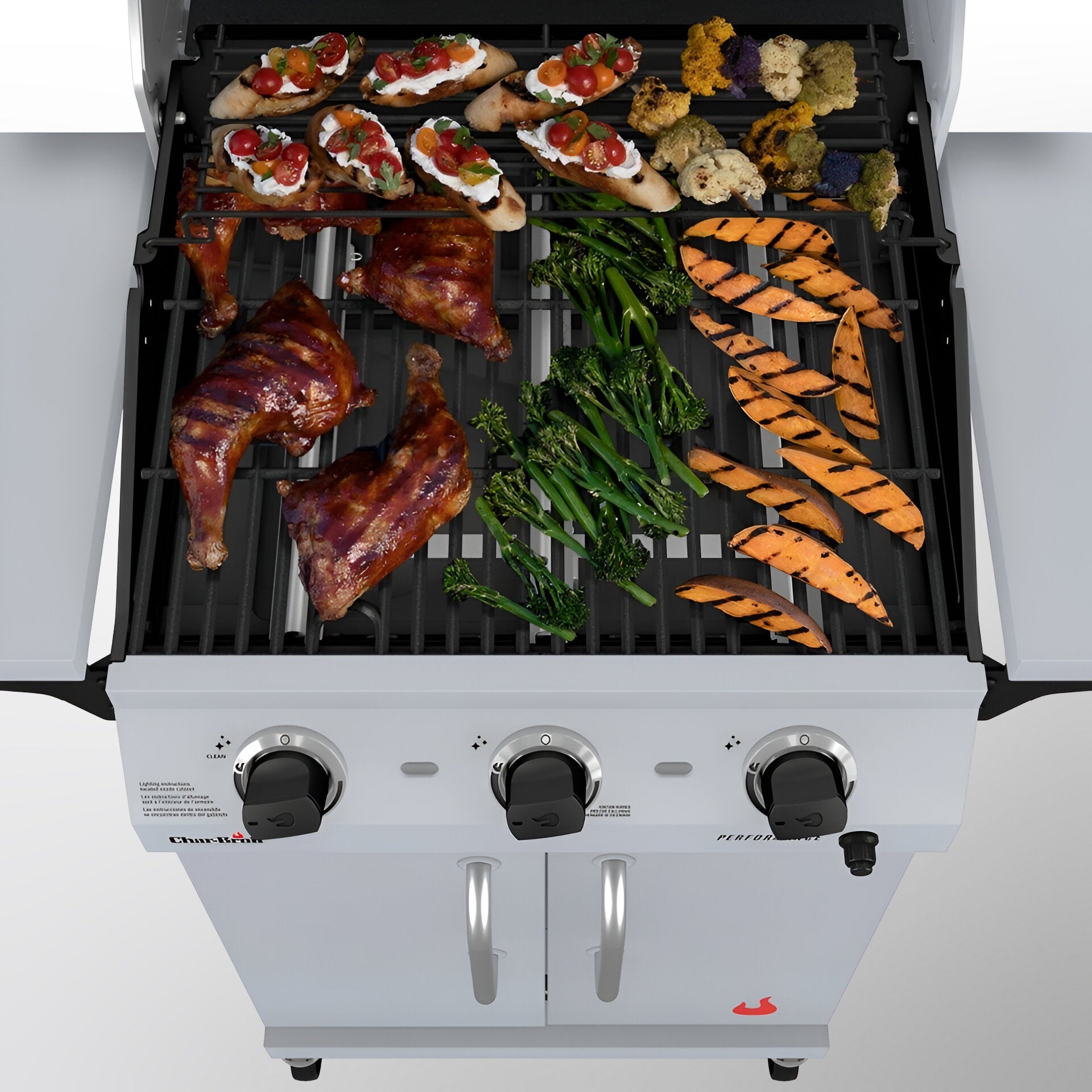 Char-Broil Performance Series 3-Burner Propane Gas Grill with Cabinet Storage
