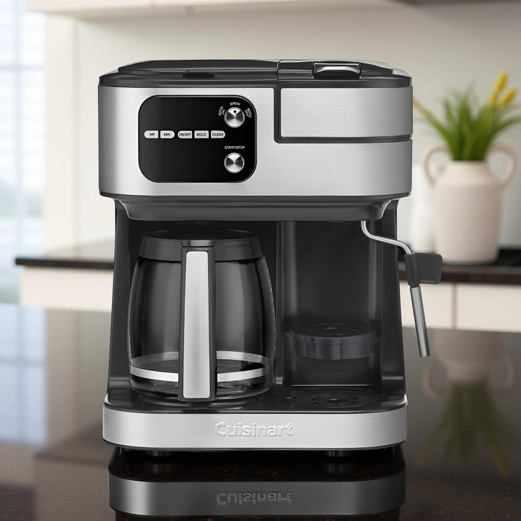 Cuisinart Coffee Center Barista Bar 4-in-1 Coffeemaker – Single-Serve Coffee, Espresso & Nespresso Capsule Compatible Machine