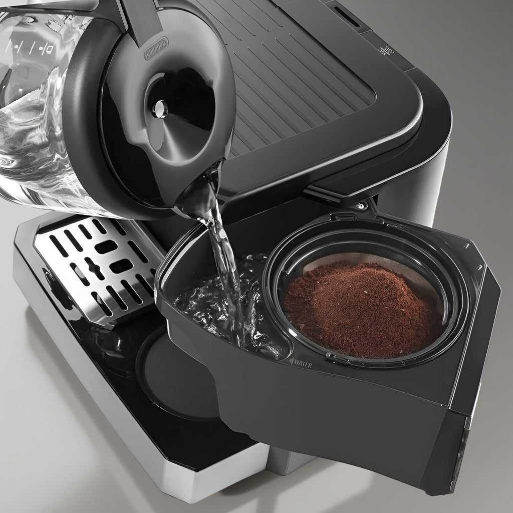 De'Longhi COM530M Coffee and Espresso Combo Brewer – Dual Heating System, Milk Frother & 2-in-1 Barista-Style Machine for Home Brewing