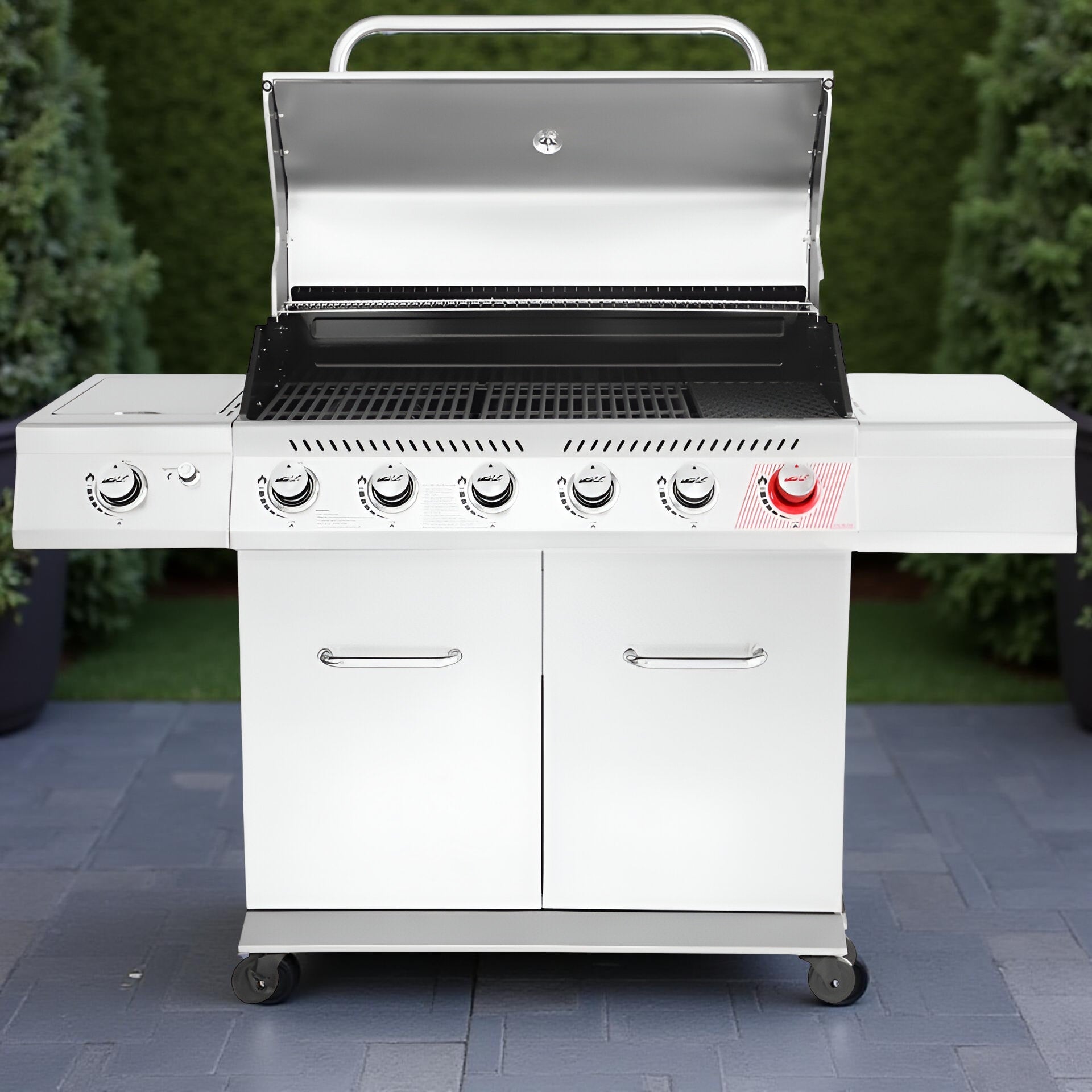 Royal Gourmet 6-Burner Propane Gas Grill with Sear Burner & Side Burner – Outdoor BBQ Grill for Patio, Backyard & Family Cookouts